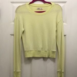Hollister Yellow long sleeve top
